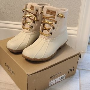 Sperry Saltwater Canvas Oat/Gold